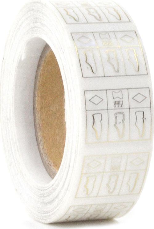 Plastik, Deri ve Tekstil Karışımı Malzeme Yapışkanlı Etiketi