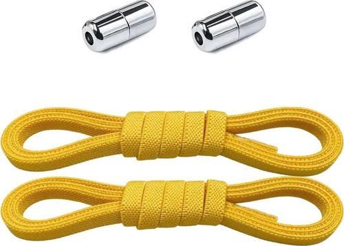 Ayarlanabilir 1 Çift Sarı Vidalı Kapsül Uçlu 6 MM Lastik Pratik Bağcık