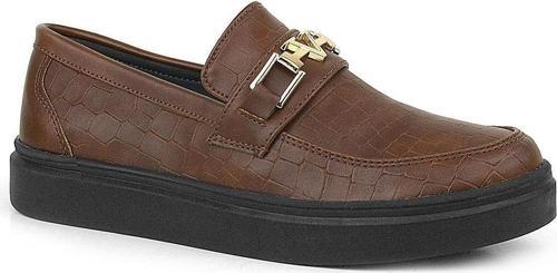 Taba Tokalı Loafer Çocuk Klasik Ayakkabı