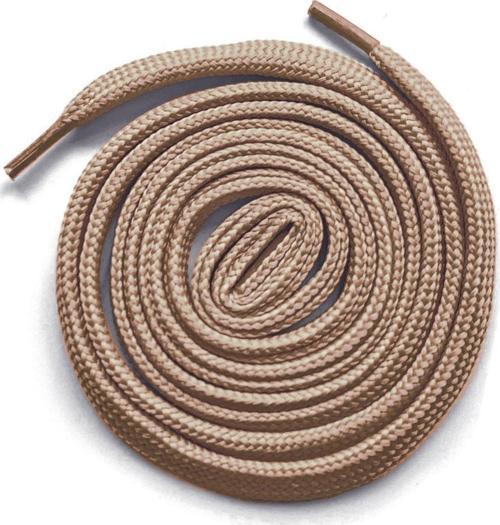 Kum Bej 1 cm Kalınlığında 1 Çift Yassı Spor Ayakkabı Bağcığı