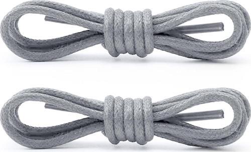 60 Cm Gri Mumlu Klasik Ayakkabı Bağcığı