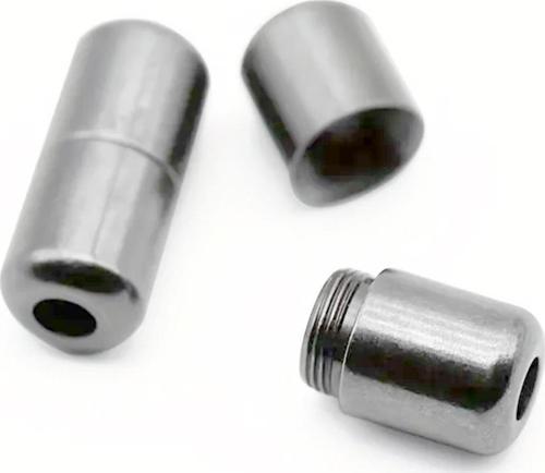 Vidalı Gümüş Renk 5 Çift Ayakkabı Bağcık Ucu