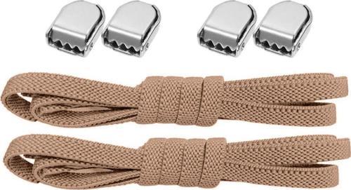 Akıllı Kilitli Ayarlanabilir 1 Çift Vizon 6 MM Lastik Pratik Bağcık