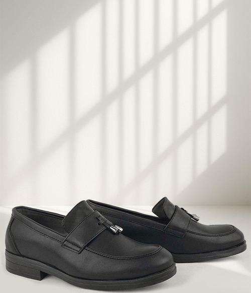Loafer Siyah Mat Erkek Klasik Çocuk Ayakkabı
