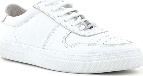 Hakiki Deri Beyaz Kız Çocuk Günlük Sneaker Ayakkabı