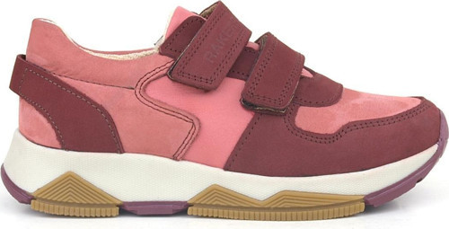 Hakiki Deri Bordo Pembe Kız Çocuk Sneakers Spor Ayakkabı