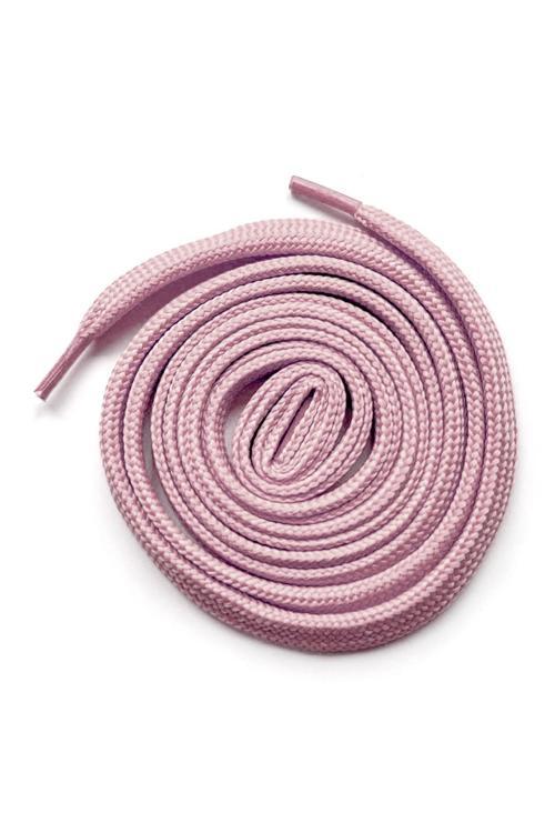 Pudra Pembe 1 cm Kalınlığında 1 Çift Yassı Spor Ayakkabı Bağcığı