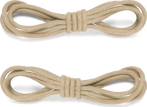 60 Cm Krem Mumlu Klasik Ayakkabı Bağcığı