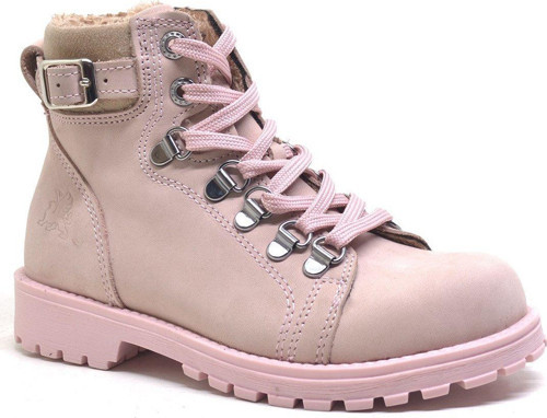 Griffon Hakiki Deri Pembe Fermuarlı Kışlık Kız Çocuk Bot