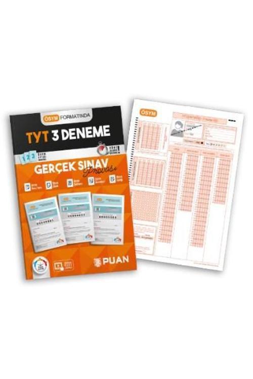 Puan Yayınları TYT 3 Deneme Gerçek Sınav Provası