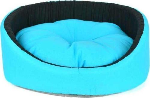 Kedi Köpek Oval Simit Yatak Mavi 46 cm
