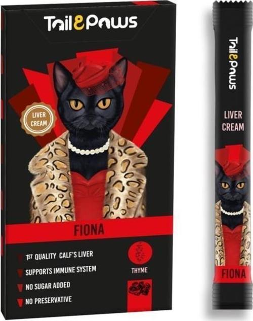 Tail Paws Fiona Liver Ciğerli Sıvı Kedi Ödülü 15gr (20'li)