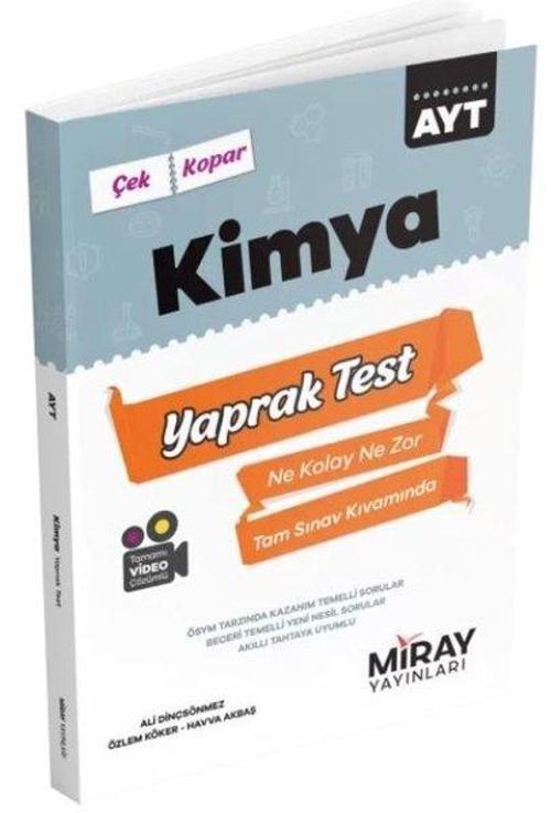 AYT Kimya Üniversiteye Hazırlık Yaprak Testler