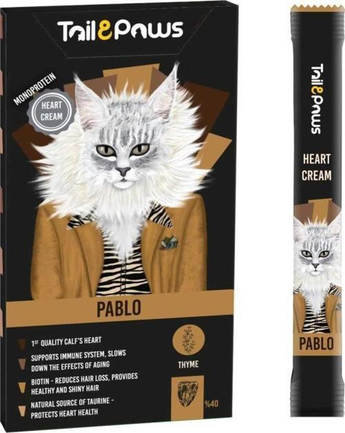 Tail Paws Pablo Heart Kalpli Sıvı Kedi Ödülü 15gr (5'li)