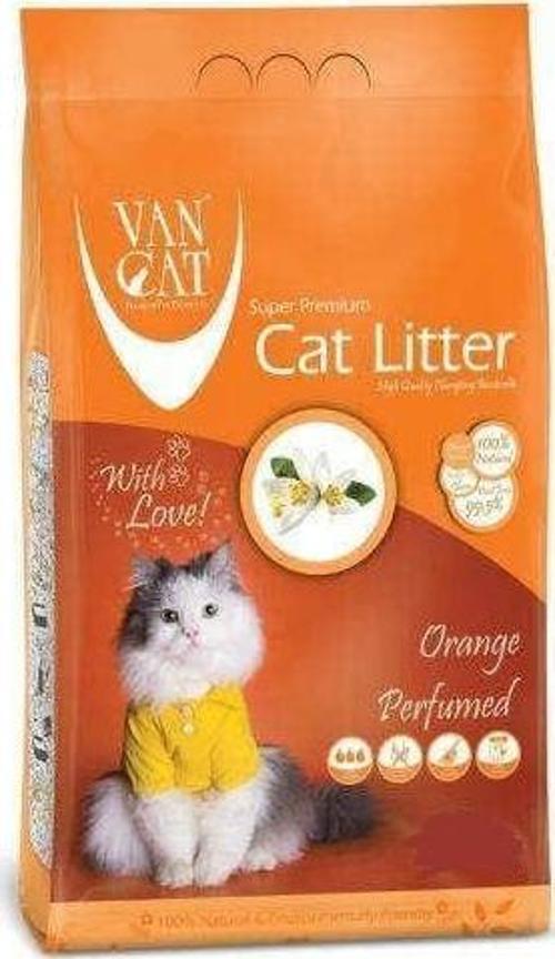 Portakal Kokulu Bentonit Kedi Kumu İnce Taneli 5 Kg