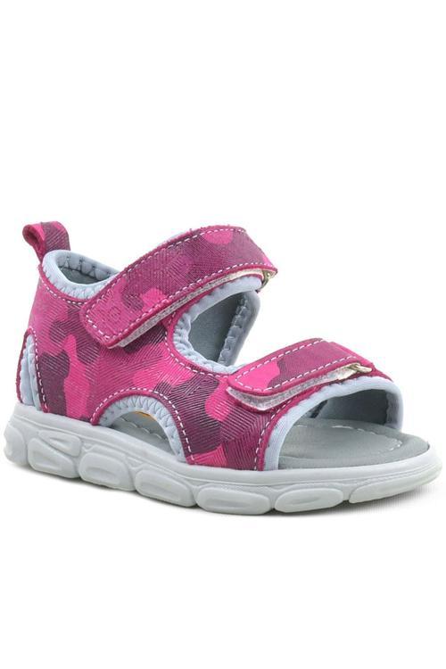 Wisps Hakiki Deri Pembe Kamuflaj Bebek Sandalet