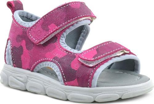 Wisps Hakiki Deri Pembe Kamuflaj Bebek Sandalet