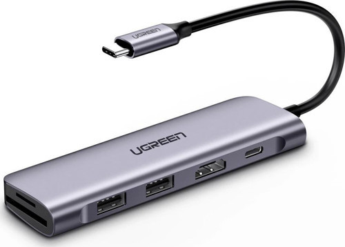 Type-C to HDMI USB 3.0 TF SD PD Dönüştürücü Çok Fonksiyonlu Adaptör
