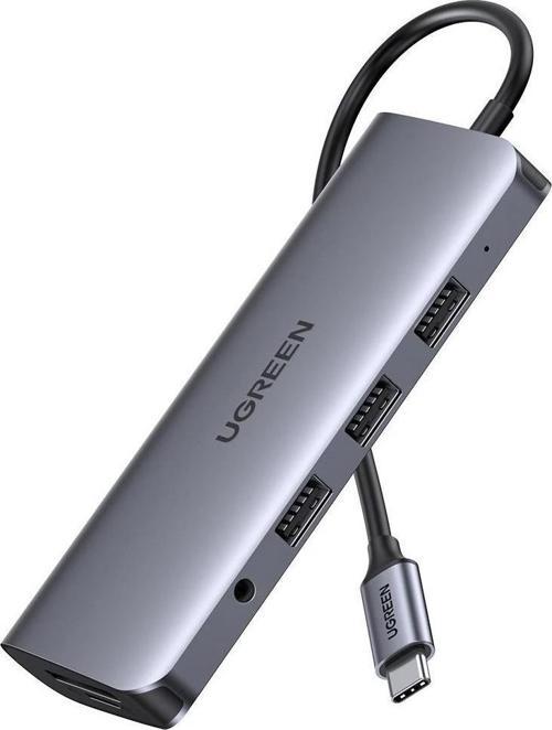Type-C to USB 3.0 HDMI VGA RJ45 TF SD 3.5MM Aux PD Dönüştürücü Adaptör