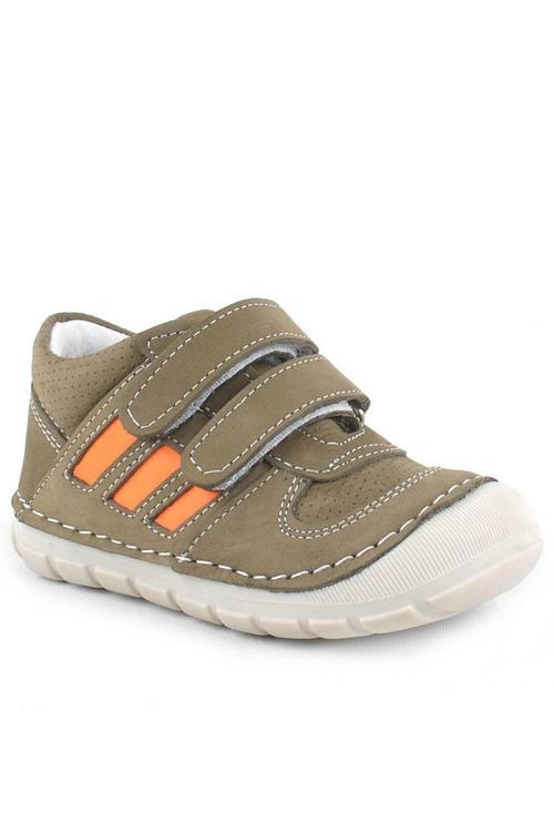 Grizzy Hakiki Deri Haki İlk Adım Unisex Bebek Ayakkabısı