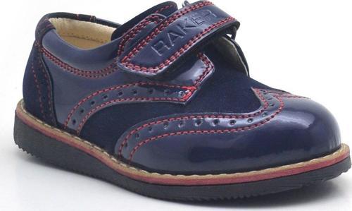Lacivert Rugan Cırtlı Klasik Erkek Bebek Ayakkabı