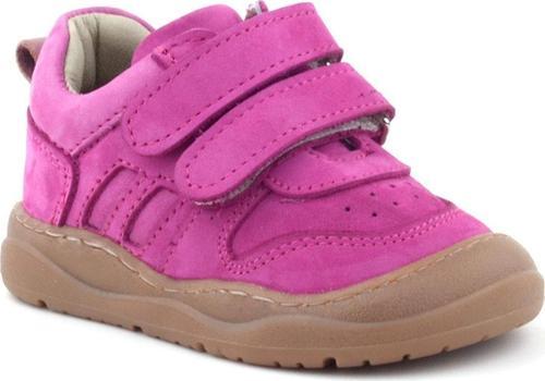 Schaggy Hakiki Deri Fuşya Bebek Spor Ayakkabı