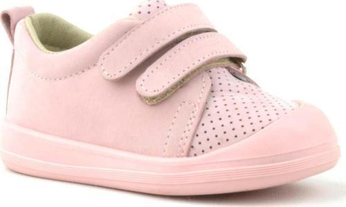 Sonic Hakiki Deri Pembe Cırtlı Anatomik Bebek Spor Ayakkabı Sneaker