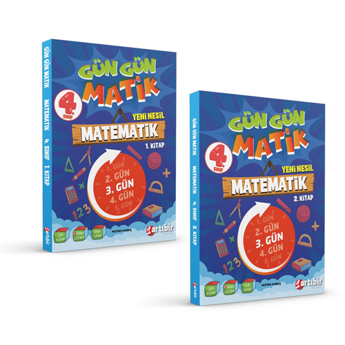 Artıbir Yayınları 4. Sınıf Gün Gün Matik Matematik ( 2 Kitap) 0922
