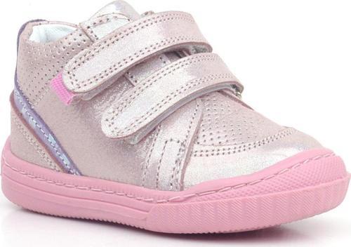 Raya Hakiki Deri Pembe Mor Simli Cırtlı Kız Bebek Bot
