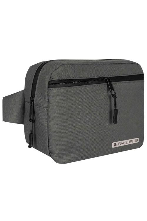 Gri Unisex Minimal 21x15x5 cm Bel ve Göğüs Çantası