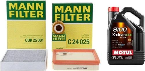 Bmw F20 Kasa (120I) Periyodik Bakım Filtre Seti Motul 5W30 Efe 5lt (Mann)