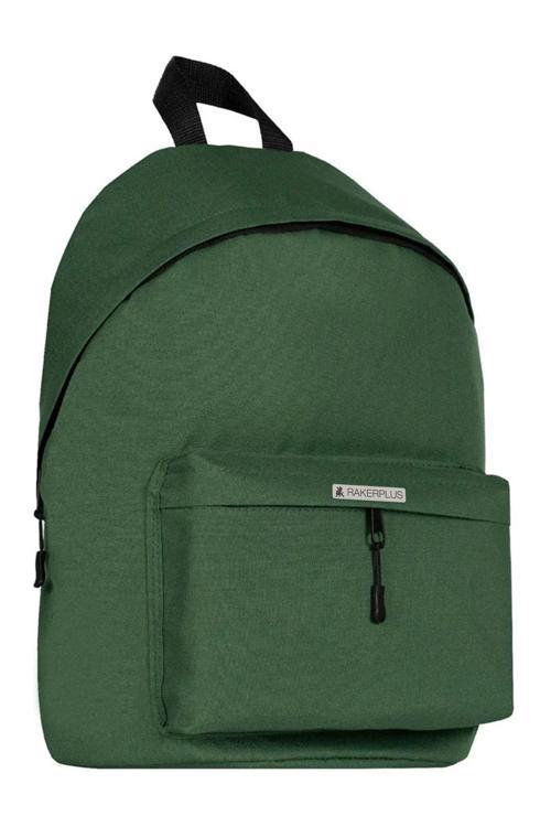 Yeşil 42x29x14 cm Unisex Klasik Sırt Okul Çantası