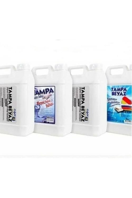 Beyaz Sabun Kokulu 5 Lt 2 Adet Yüzey Temizleyici 5 Lt Yumuşatıcı Ve El Sabunu