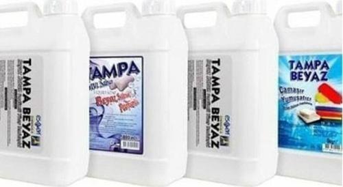 Beyaz Sabun Kokulu 5 Lt 2 Adet Yüzey Temizleyici 5 Lt Yumuşatıcı Ve El Sabunu