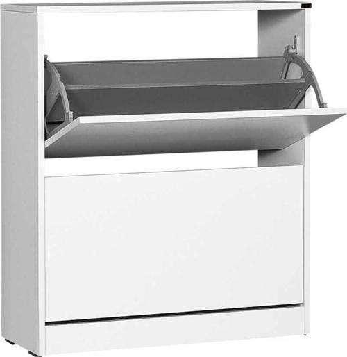 Flat Duo 2 Katlı Geniş Ayakkabılık Beyaz