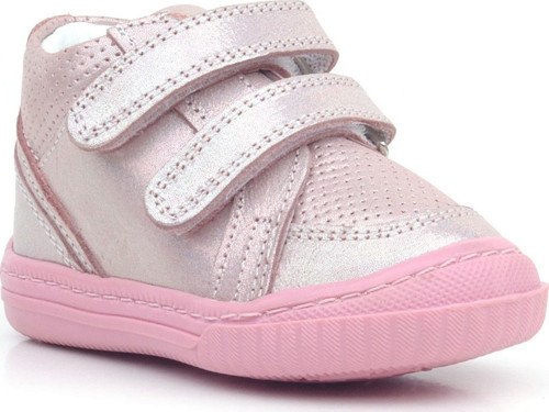 Raya Hakiki Deri Pembe Simli Cırtlı Kız Bebek Bot
