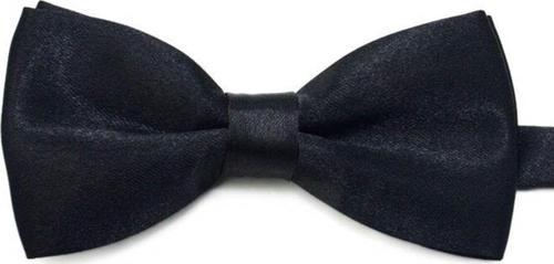 Siyah Ayarlanabilir Saten Bebek ve Çocuk Papyonu