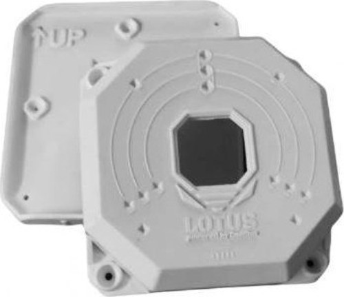 TEKNOTEG - OX - Cam Box Lotus Jb-411 Beyaz Plastik Kare Buat (taban Dahil)