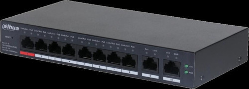 TEKNOTEG - RSR - Dahua Cs4010-8et-110, 8 Port, Megabit, Poe 110w, 2 Port Uplink, Cloud Yönetilebilir