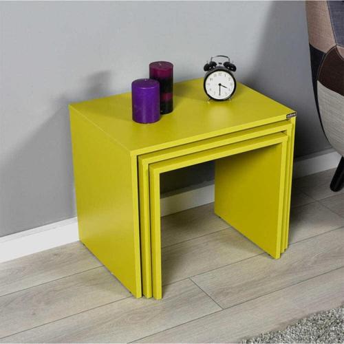 Adore Triple Zigon Sehpa Shp-103-yy-1 Yeşil