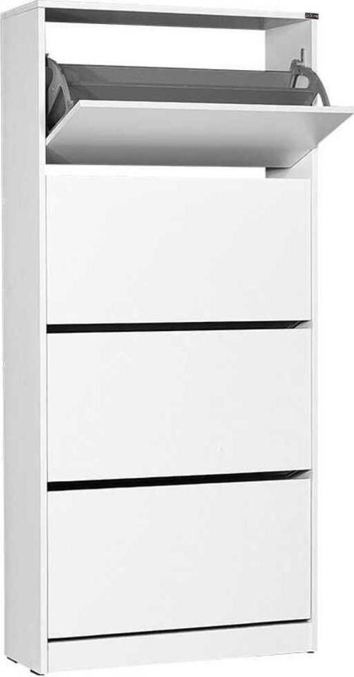 Flat Duo 4 Katlı Geniş Ayakkabılık-mat Beyaz 73x157x26 Cm (gxyxd)