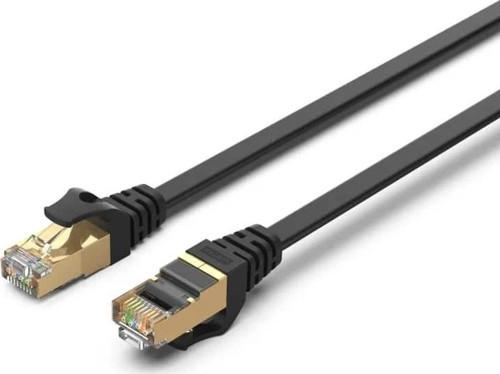 TEKNOTEG - OX - Unıtek Cat7 Patch Kablo 2mt Flat 10gbps (c1897bk-2m)