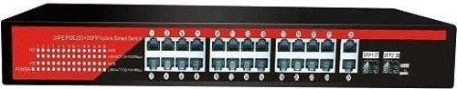 TEKNOTEG - OX - Ezcool Ez-24psf-sfp 24port 24fe+2ge+2sfp Gigabit Poe Switch 320w