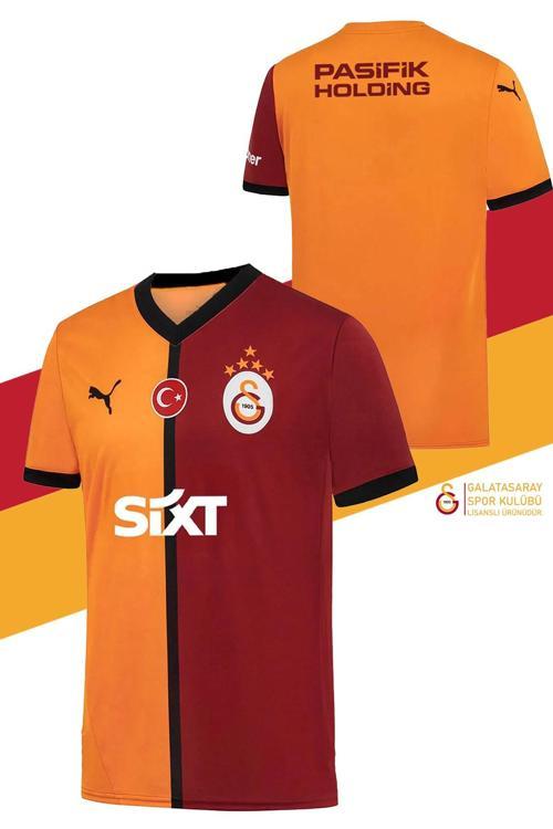 Orijinal Lisanslı 2024/25 Sarı Kırmızı 5 Yıldızlı Taraftar Forma