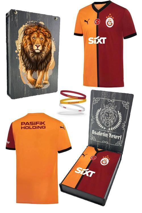 Orijinal Lisanslı 2024/25 Sarı Kırmızı 5 Yıldızlı Taraftar Forma Spor Bileklik Set