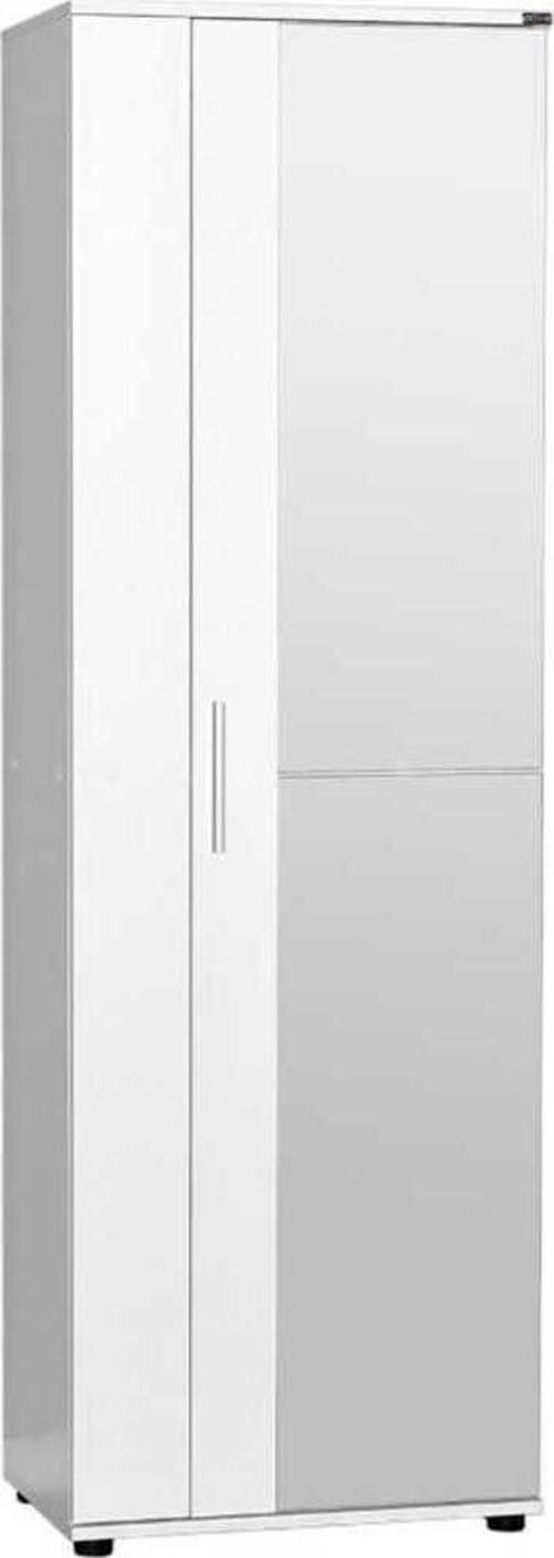 Porto 10 Raflı Kapaklı Ve Aynalı Ayakkabılık-mat Beyaz 60x187x35 Cm (gxyxd)
