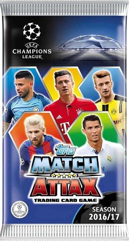 Nessiworld UEFA Şampiyonlar Ligi 16/17 Match Attax Futbolcu Kartları - 6'lı Paket