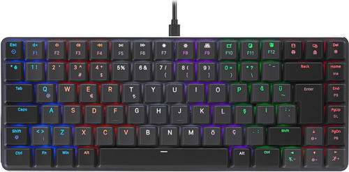 TEKNOTEG - OX - Rampage Granıte Siyah/gri Red Switch Klavye
