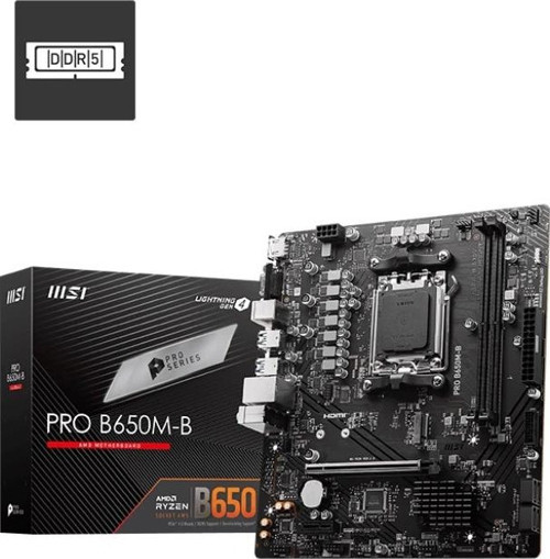 TEKNOTEG - OX - Msı Pro B650m-b Ddr5 6800mhz(oc) Hdmı Vga M.2 Matx Am5