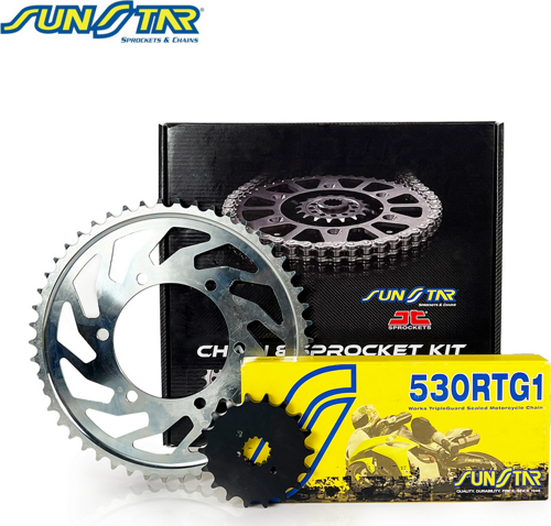 ZİNCİR DİŞLİ SETİ HONDA CBR 929RR 929cc ZİNCİR: 530RTG1 Gold-108 ÖN DİŞLİ: 16T ARKA DİŞLİ: JT 42T 2000-2